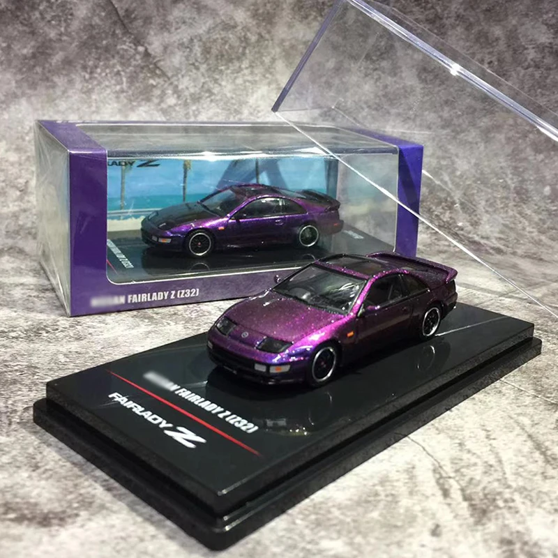 Модель автомобиля INNO 1:64 FAIRLADY Z (Z32) литье под давлением из сплава темно-фиолетовый