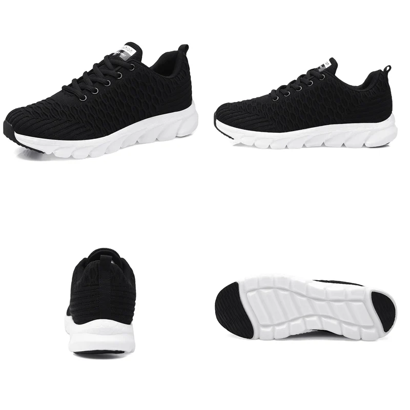 Fashion Flat Shoes Women Breathable Zapatos De Mujer Platform White Sneakers Ladies Outdoor Jogging Spring Mesh Female Soft 45