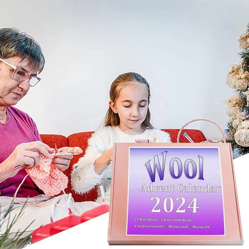 Адвент Обратный отсчет Тема Вязания Календарь 2024 Рождественский календарь