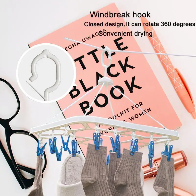 

Tea Flower Clothes Hanger with Clothespins: The Ultimate Drying Rack and Sock Hanger Solution for Your HomeIntroducing our revo