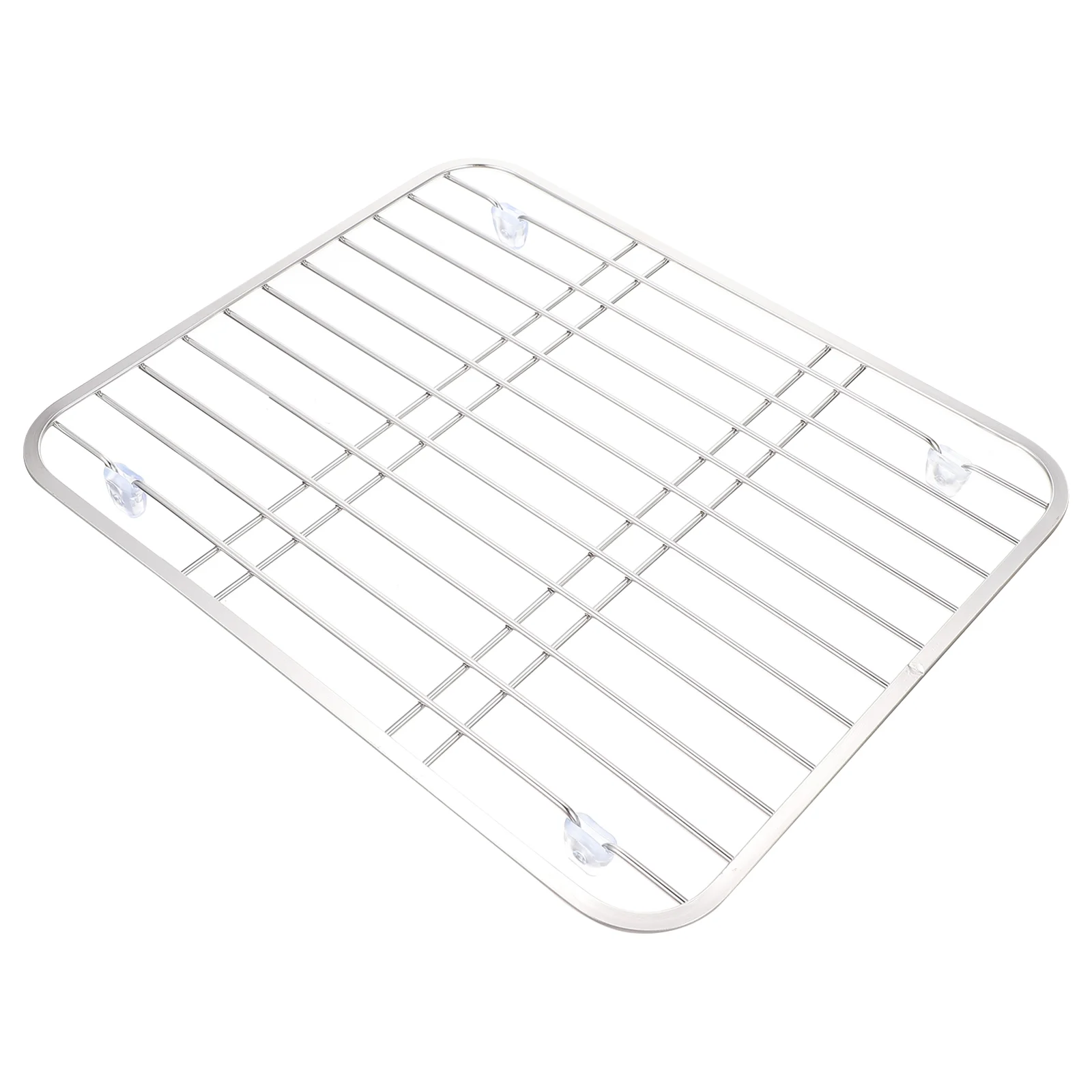 

Dish Drainer Wire Cooling Rack Metal Sink Grid Tableware Kitchen Dish Rack 304 Stainless Steel Kitchen Tray Rack