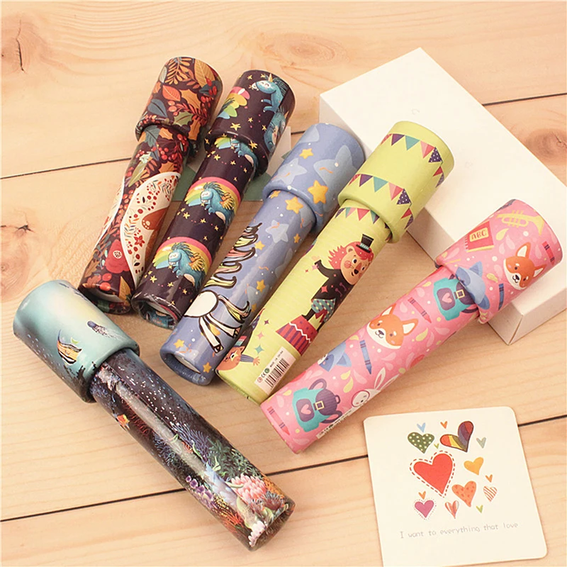 

1Pc Rotating Kaleidoscope Classic Nostalgic Child Science Experiment Toy Parent-child Kid Educational Toy Magical Change Gift