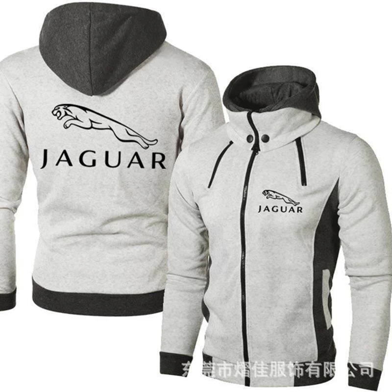 

2021 New JAGUAR Men's Clothing Sweatshirt Casual Male Jacket Fleece Warm Hoodies Quality SportWear Harajuku Outwear