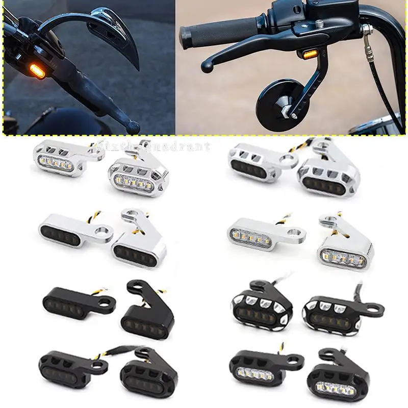 Motorcycle Accessory DC 12V Mini LED Lamp Turn Signal Amber Light For Harley Davidson Sportster XL 1200 883 72 48 2004-2022