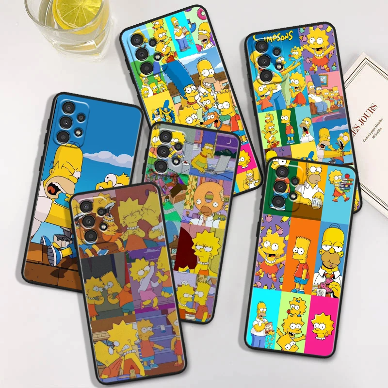 Чехол для телефона Disney T-The simpsons мягкий чехол Samsung A 01 02 03 04 05 10 11 12 13 14 20 21 22 23 25 30 S E Core