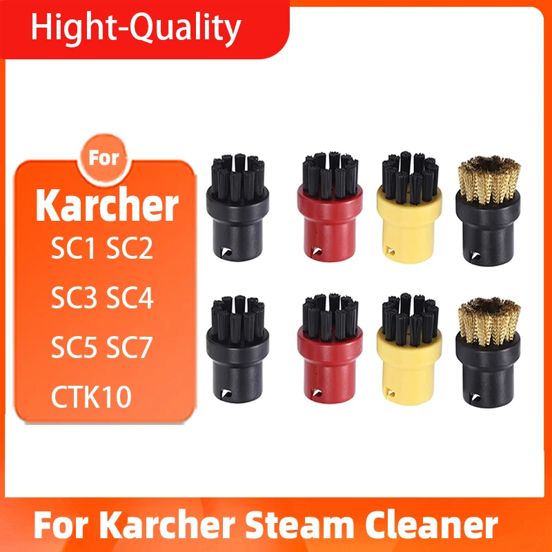 

High Temperature Resistance Cleaning Brushes for Karcher SC1 SC2 SC3 SC4 SC5 SC7 CTK10 Steam Cleaner Accessories Nozzle Head Kit