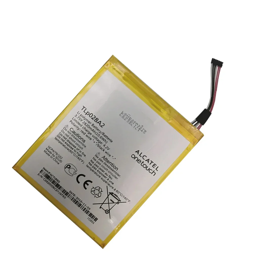 Оригинальный запасной аккумулятор 2820 мАч TLP028AD TLP028A2 для Alcatel One Touch Onetouch