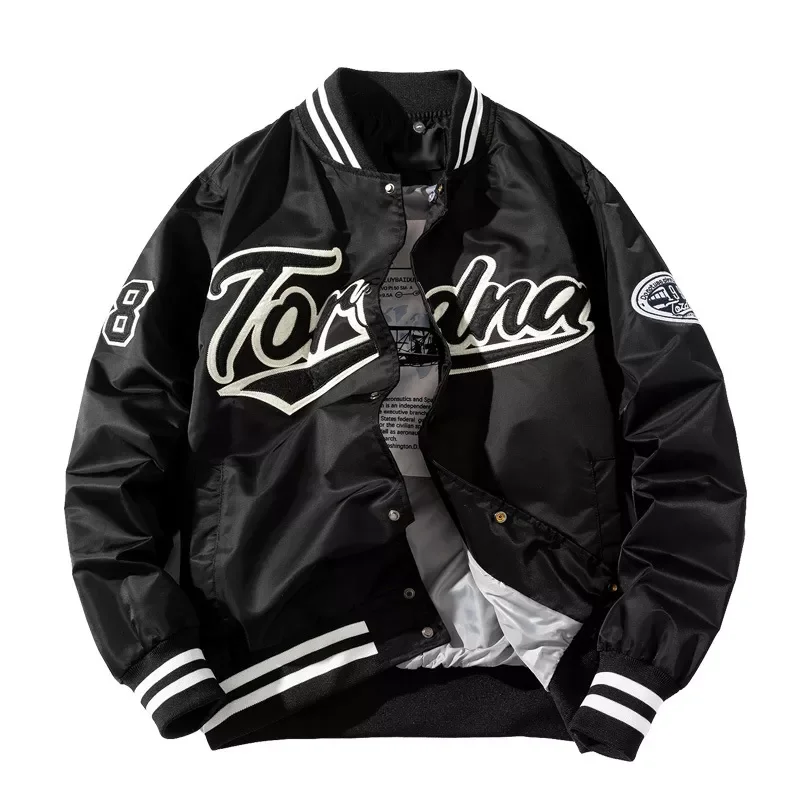 Bomber Jackets Baseball Fashion Men Anorak Hip Hop Streetwear Jackets Male Casual Baseball Uniform Coats Clothing