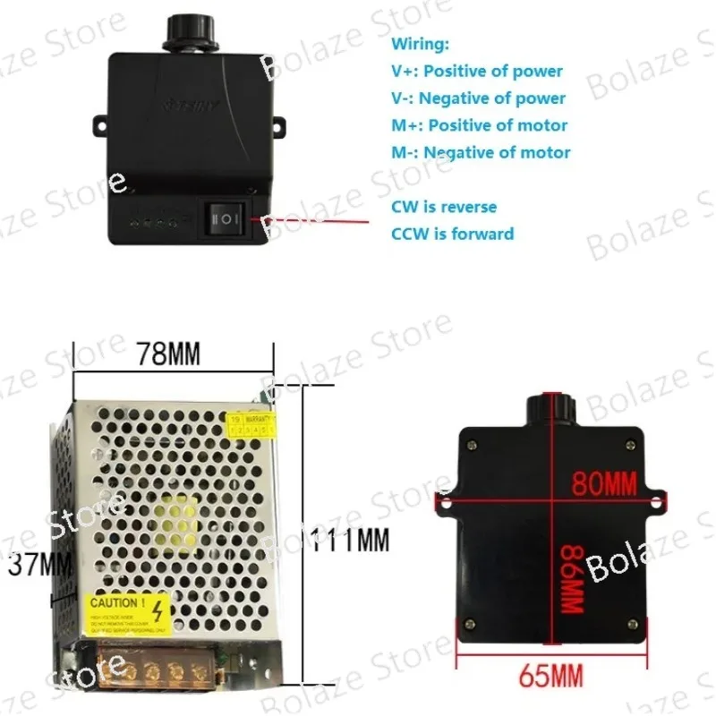 Линейный привод с поступательным циклом и редуктором постоянного тока 12 В 24