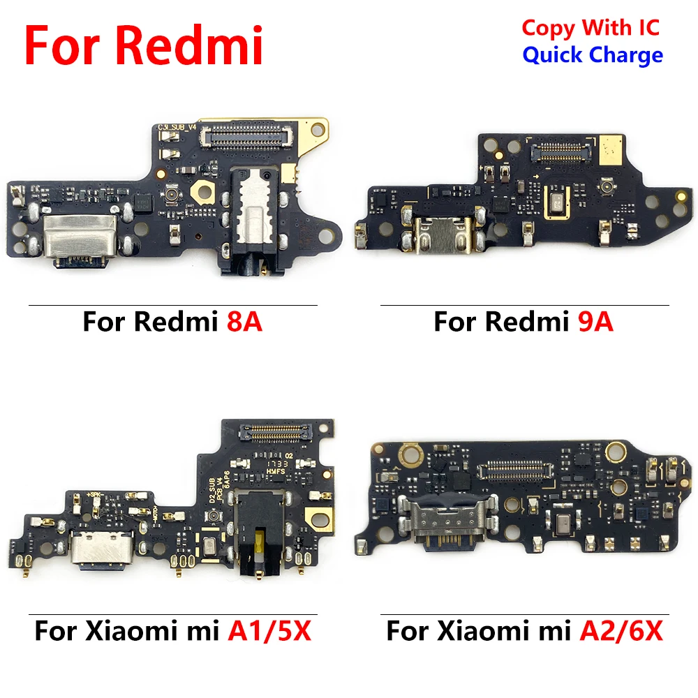 

10 шт. Micro Зарядное устройство USB разъем гибкий кабель для Xiaomi Mi A1 A2 док-станция зарядный соединитель для Redmi 8 8A 9A Note 7