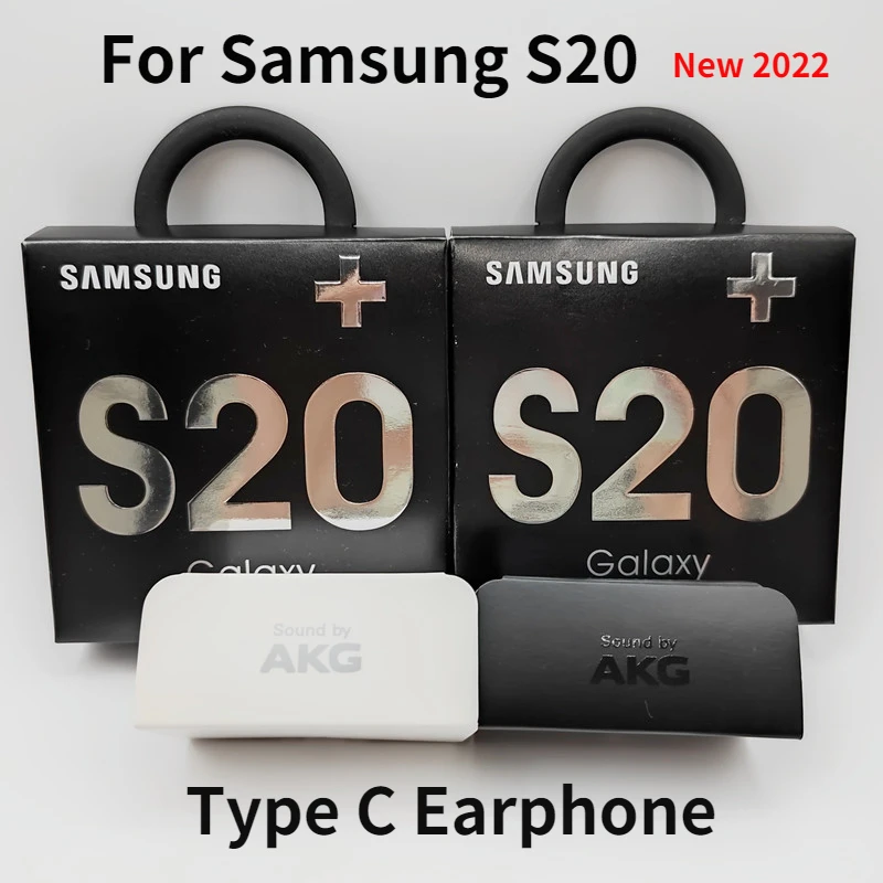 

S20 Samsung AKG Earphones EO-IG955 Headset In-ear Type C with Mic Wired for Galaxy S20 NOTE 10 /20 AKG Headset with Retail Box