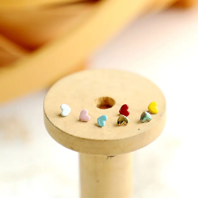 

50 шт., металлические пуговицы для кукол, 5 мм