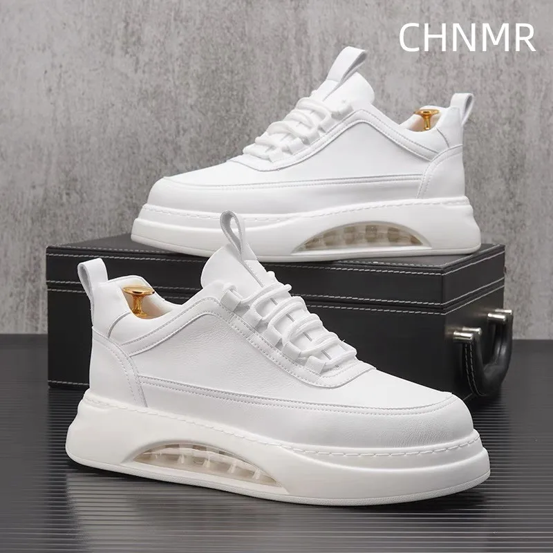 

Cushion Sneakers for Men Round Toe Lightweight Platform Outdoor Trendy All-match Breathable Fashion Shoes Spring Autumn Main