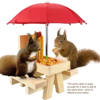 outdoor garden squirrel feeder anti rust portable reusable pet feeding picnic desk indoor front yards corn holder with screw cap