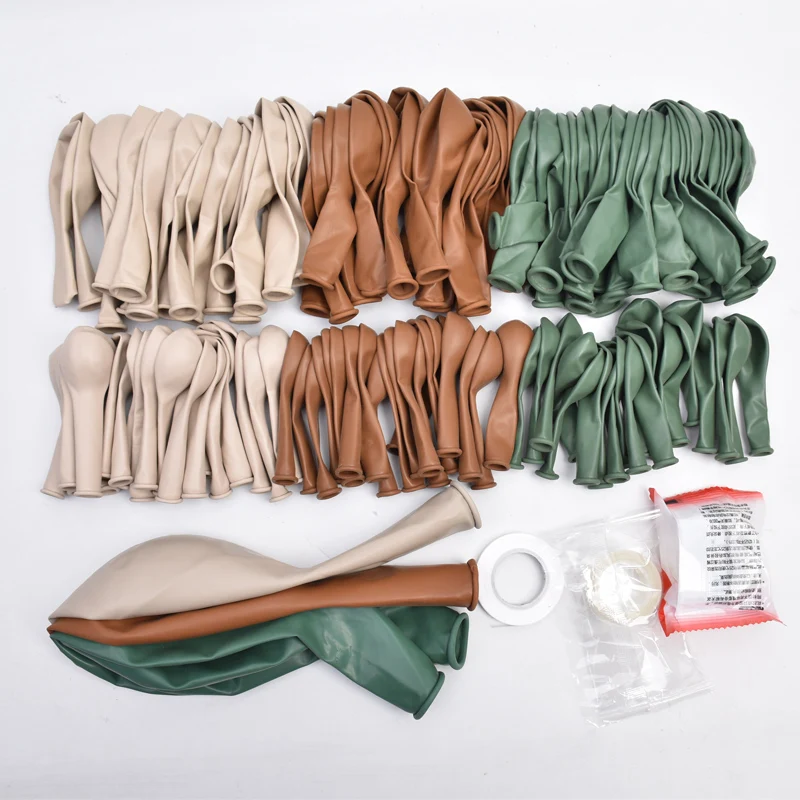 Детский воздушный шар для крещения бежевый и зеленый цвета |