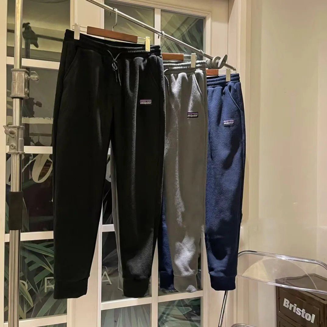 

30981PAT 23SS men's and women's new casual fleece trousers, lovers' sports waistband trousers, outdoor sports casual trousers