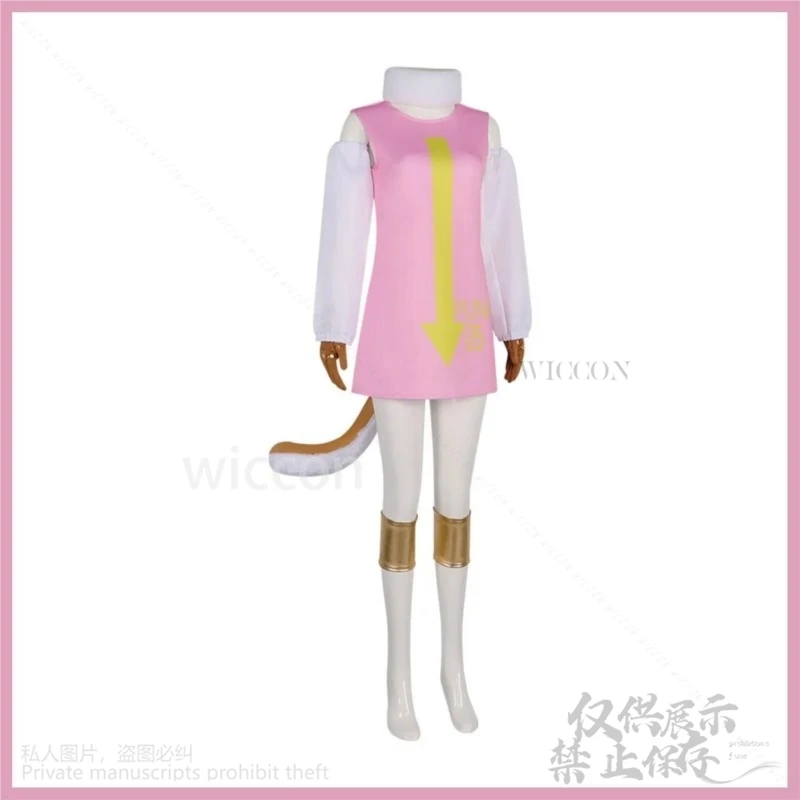 Косплей-костюм из аниме эггаад остров доктора вегапнк № 05 костюм розового цвета