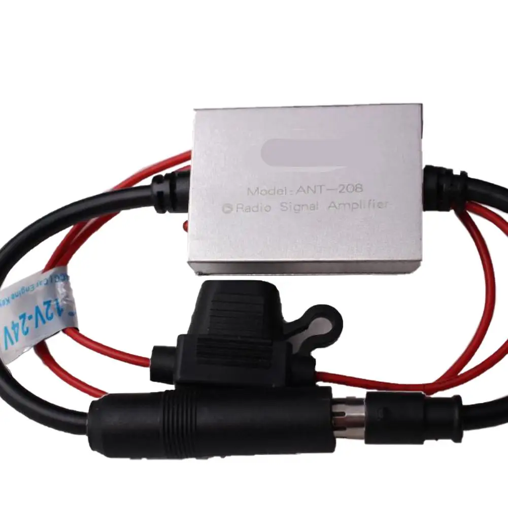 Автомобильная радиоантенна FM &amp AM усилитель сигнала 12-24 В воздушного 12 ANT-208 88-108