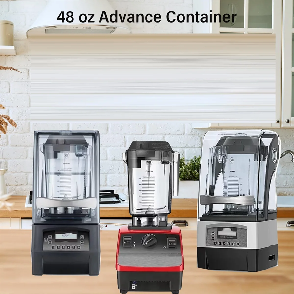 Блендер на 48 унций подходящий для Vitamix the Quiet One VM0145 BarBoss Drink Machine Advance and Touch & Go