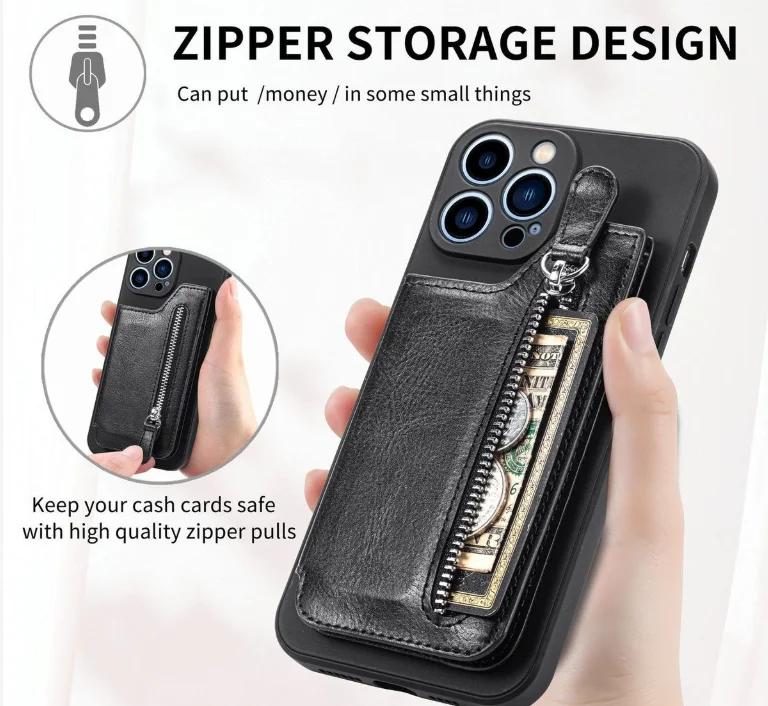 Leather Case For Apple Magnetic Suction Protective Mobile Phone Case Card Holder Wallet Split For iPhone 13 12 11