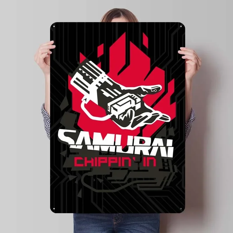 

Металлическая вывеска C-Cyberpunk