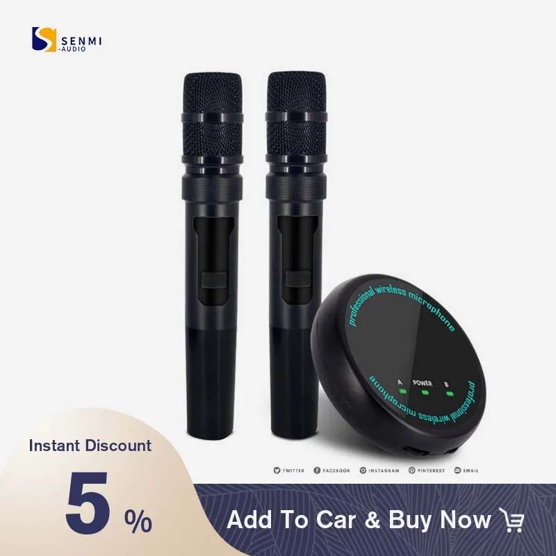 

Wireless Microphone High Quality UHF Handheld Microphone Karaoke Microphone For Teaching/Church/Interview/Stage
