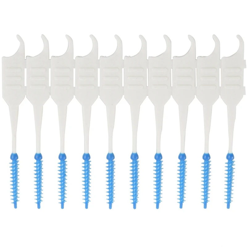 

240Pcs Teeth Toothpicks Floss Picks Interdental Brush Stick Tooth Clean