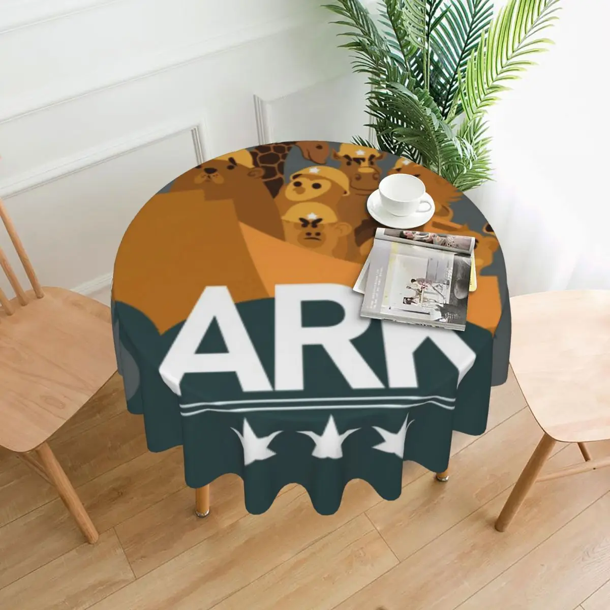 

Коврик с логотипом ARK Group, 60 дюймов, диаметр 152 см, устойчивый к морщинам защитный стол, отличный подарок