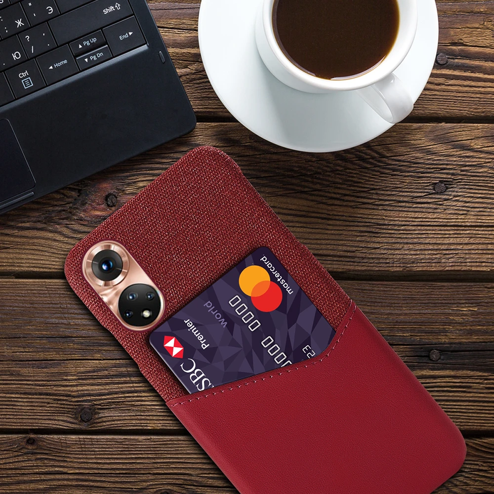 Чехол для Honor50 деловой чехол Honor 50 30 20 Pro 30S 20S 10X 10 9 Lite с отделением карт X10 Max Φ 10i 9A 9C