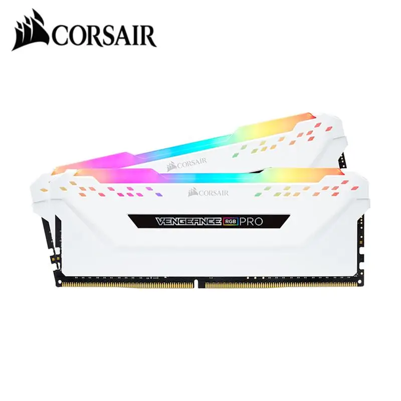 

CORSAIR VENGEANCE RAM Memoria White RGB PRO DDR4 PC4 RAM 16GB 32GB 3200MHz 3600MHz DIMM Desktop Memory Module Dual-channel