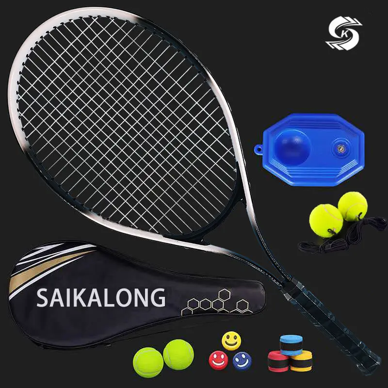 

Теннисная ракетка, одинарная и двойная, набор для начинающих, для взрослых мужчин и женщин, для самотренировок, тренировочная ракетка для одного игрока, тренировочная ракетка для тенниса Manufa