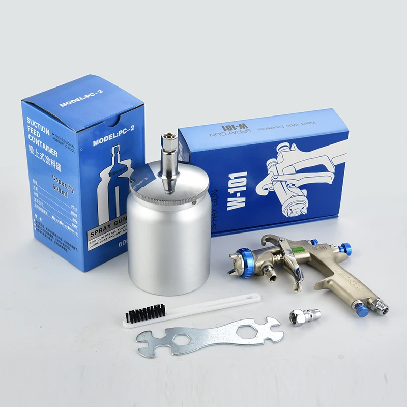 _ Пневматический пистолет-распылитель металлический стакан 1 0 куб. См для