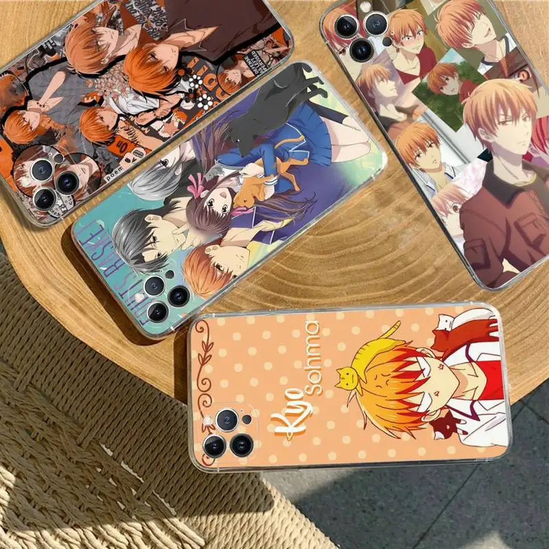 

Fruits Basket Kyo Sohma Phone Case For iPhone XR X XS Max 14 13 Pro Max 11 12 Mini 6 7 8 plus SE 2020 Printing Cover