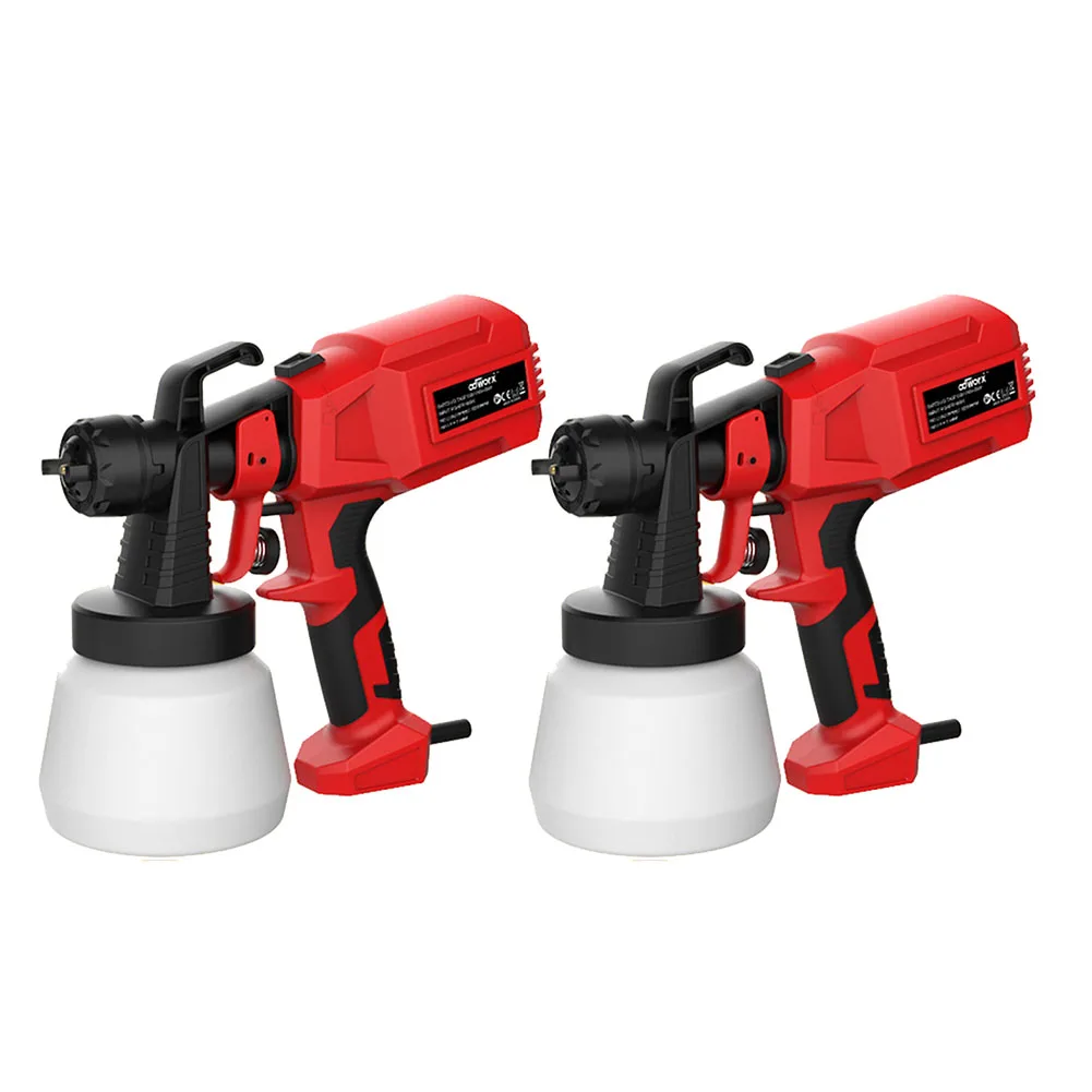 

Электрический распылитель краски высокой мощности, 500 Вт, 800 мл, регулируемый портативный ручной распылитель краски для покраски дерева, меб...