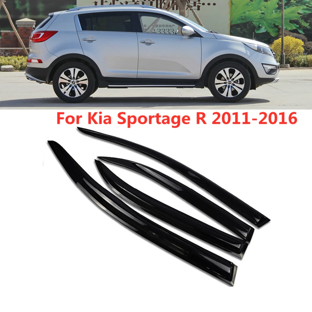 

For Kia Sportage R 2011 2012 2013 2014 2015 2016 Window Visor Rain Guard Weather Shield Wind Deflector Slim Trim Awning Shelter