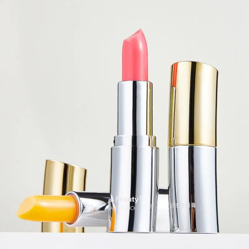 

2 Colors Moisturizing Cherry Carotene Lip Balm Lip Nourishing Colored Lip Balm Color Changing Lipstick Beauty Cosmetics