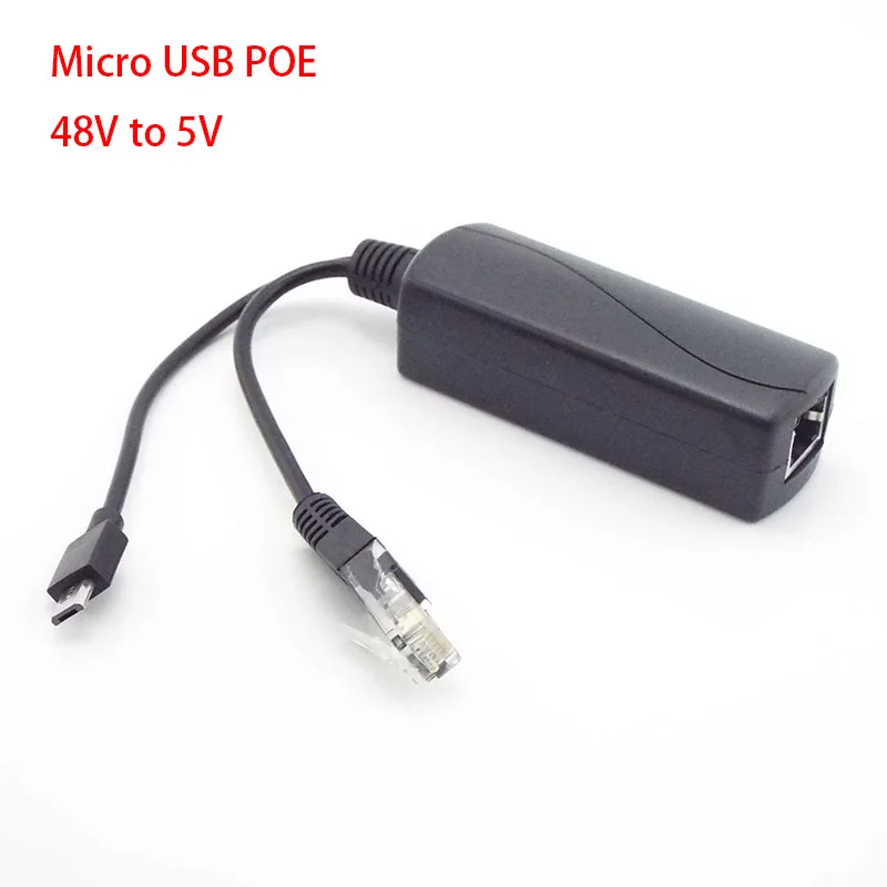 Разветвитель PoE 5V Micro USB Power Over Ethernet 48V To активный сплиттер POE |