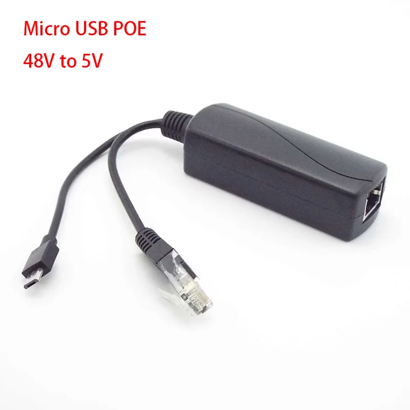 Разветвитель PoE 5V Micro USB Power Over Ethernet 48V To активный сплиттер POE - купить по выгодной
