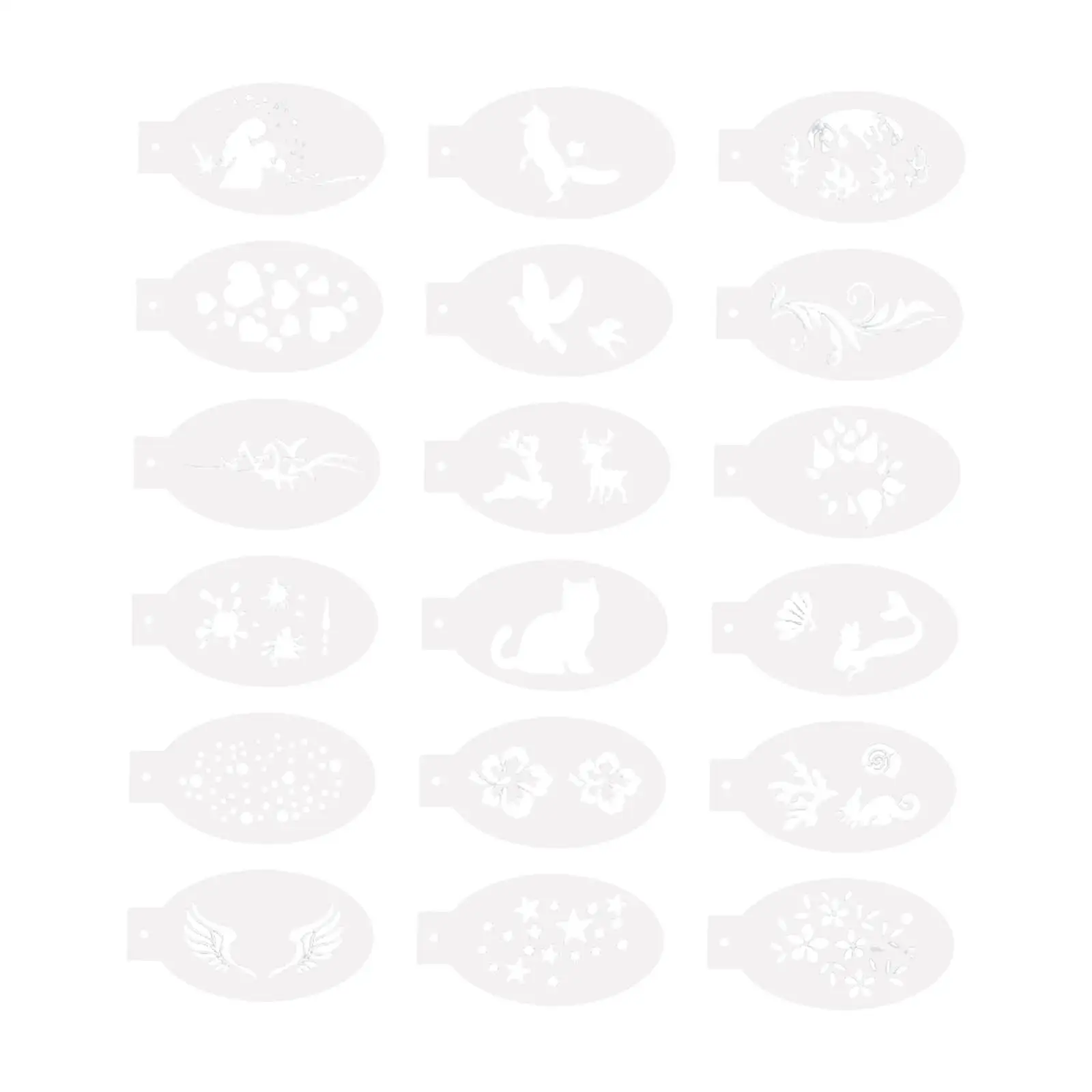 Трафареты для рисования лица моющиеся шаблоны макияжа