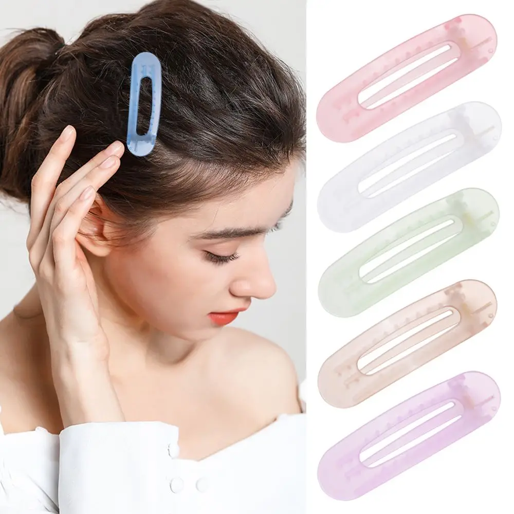 

Fringe Hair Clip Geometric Barrettes Acrylic Hairgrips Fashion Hairpin Wash Face Makeup Supplies Candy Color Headwear Access