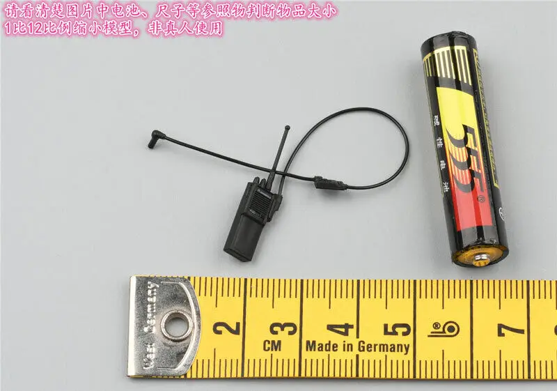 

1/12 Scale Radio & Headset Model for 6" Figure