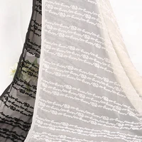1 4m1m brocade letter print burnout velvet fabric hollow velour burnt flower imitation silk fabric for dress diy sewing
