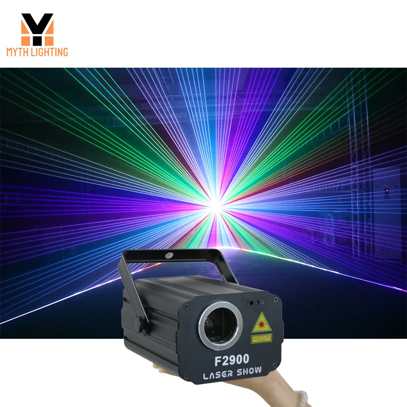 

Mini Dmx Dj Disco Party Stage 2w Rgb Animation Laser Light Projector Full Color Laser Light Lighting