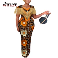 african dresses for women 2 pcs set ankara print dashiki women clothes maxi long dress plus size african women boubou wy9528
