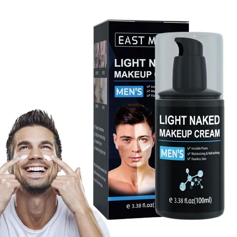 

BB Cream For Men Brightening Facial Primer 3.5 Oz Moisturizer Conceal Pores Covering Imperfections Balance Skin Tone