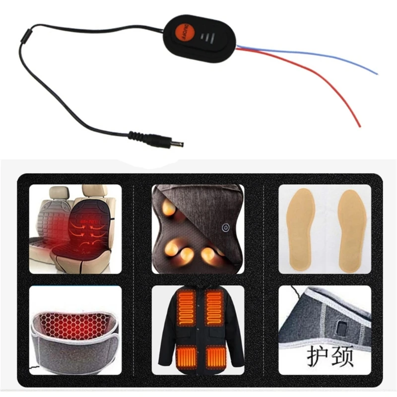 

Силиконовая кнопка переключатель, водонепроницаемый переключатель контроля температуры, жилет с подогревом для брюк и перчаток, «сделай сам», регулятор температуры