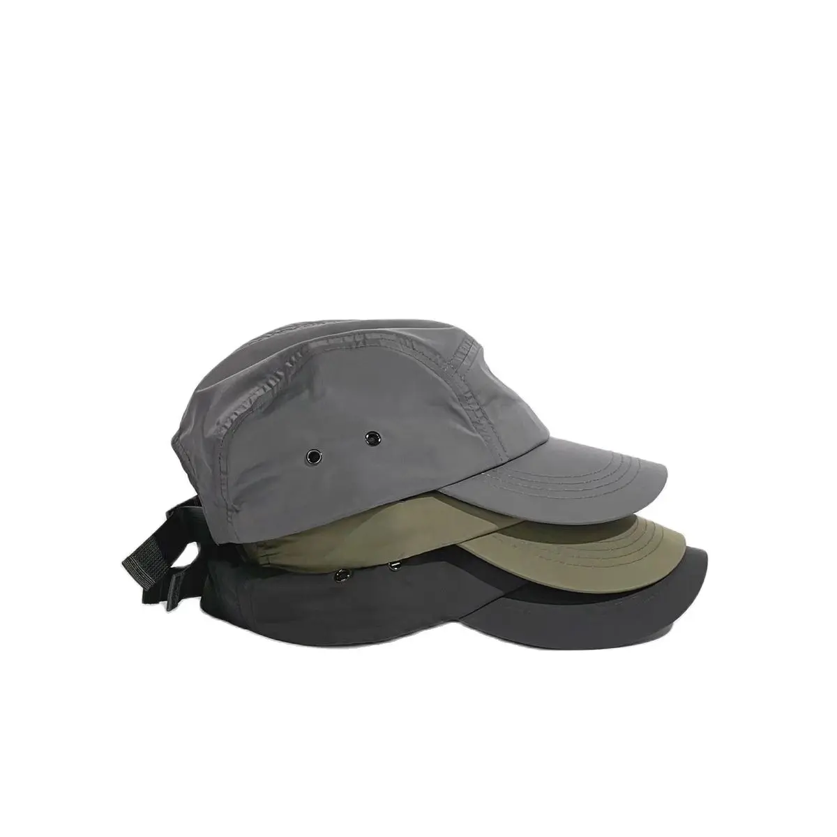 

Tide brand Hong Kong style hat men's tooling military style peaked cap Japanese street hip-hop buckle quick-drying adjustable ba