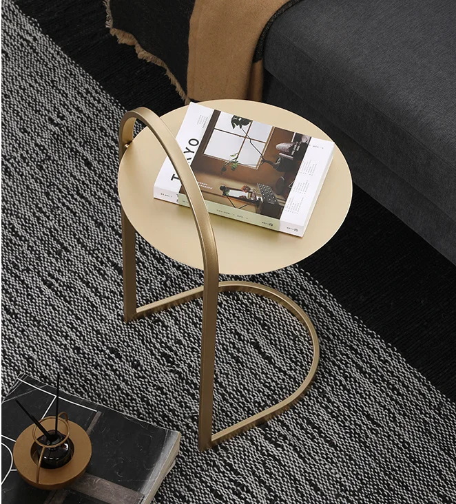 

Modern Nordic Coffe table Fashion Side Table Two Layers Coffee Table Metal Desk Home Furniture Modern Living Room Sofa Side