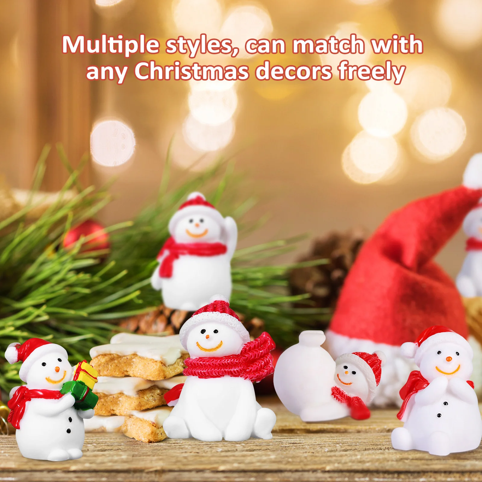 20 шт. рождественские безделушки в виде снеговика украшения снеговики