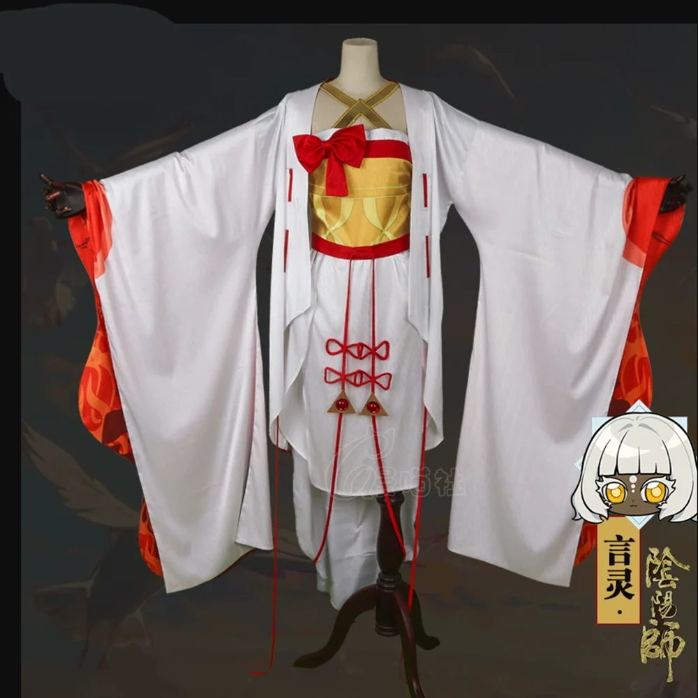 

Anime Game Onmyoji Kotodama Cosplay Costume SSR Suit Kimono Gorgeous Uniform Halloween Carnival Party Role Play Clothing